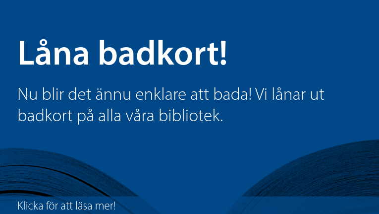 l&aring;na badkort p&aring; biblioteket